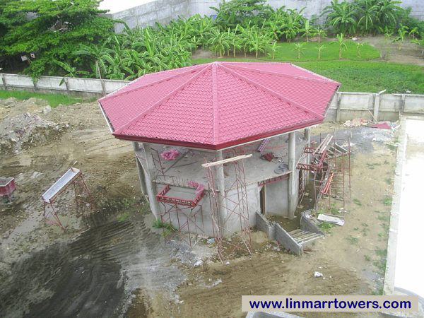 Image of the Gazebo construction at Linmarr Towers Condominium Complex