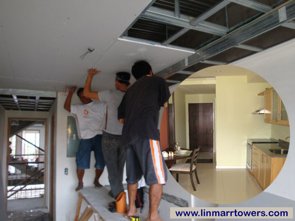 Image of interior finishing of Studio unit at Linmarr Towers Condominium Complex