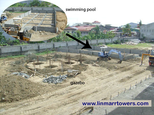 Image of theSwimming Pool and Gazebo at Linmarr Towers Condominium Complex