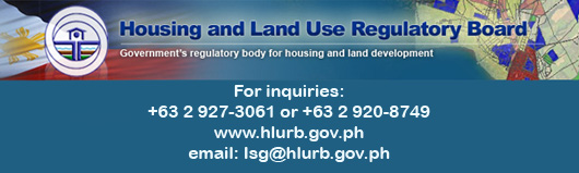 Image of the HLURB Logo at Linmarr Towers Condominium Complex